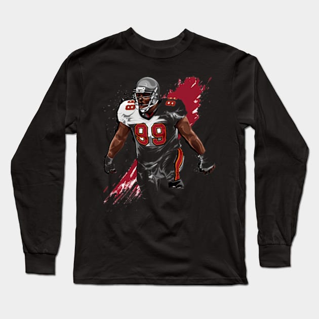 Warren Sapp Tamba Bay Liquefy Long Sleeve T-Shirt by caravalo